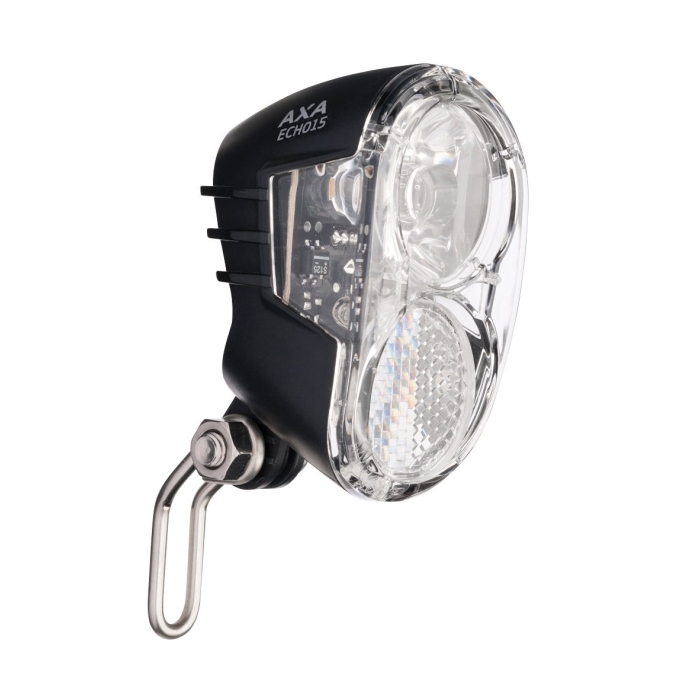 Axa koplamp Echo switch aan/uit dynamo 15 lux zwar