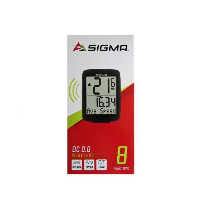 Sigma fietscomputer BC 8.0 WL ATS