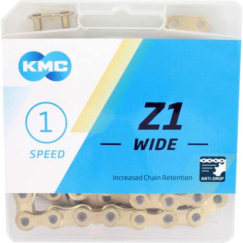 Kmc ketting Z1 1/8 wide gold 112s