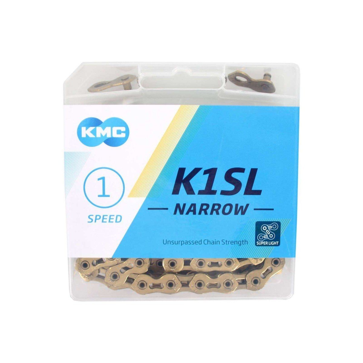 Kmc ketting K1SL 3/32 narrow gold 100s