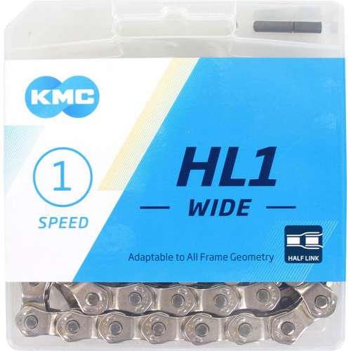 Kmc ketting HL1 1/8 wide silver 100s