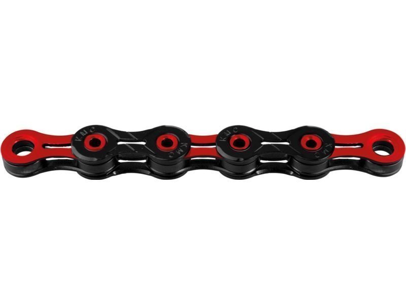 Kmc ketting DLC10 black/red 116s