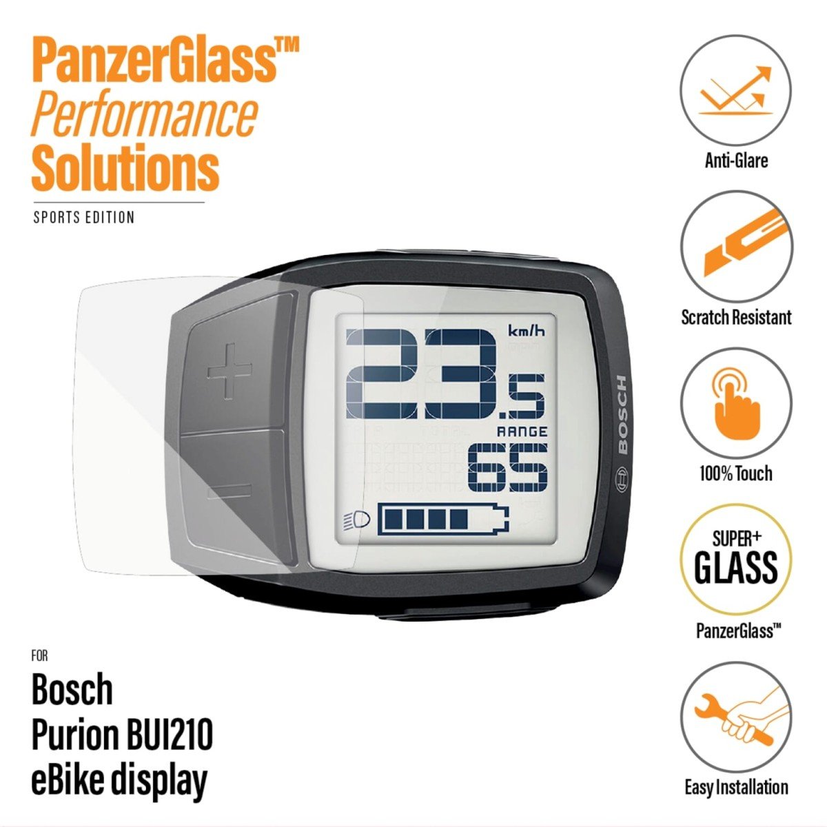 Panzerglass Bosch Purion BUI210 screenprotector on