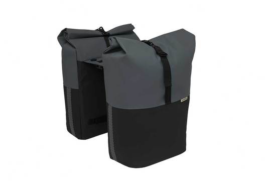 New Looxs fietstas dubbel Nyborg donkergrijs/zwart - Afbeelding 5