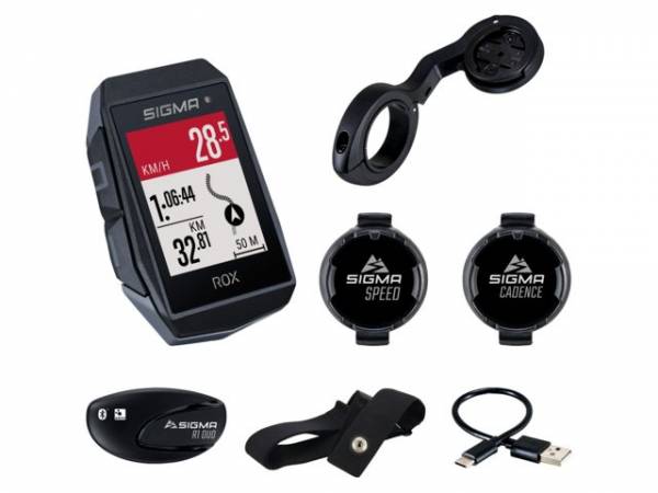 Sigma fietscomputer ROX 11.1 EVO GPS HR + se
