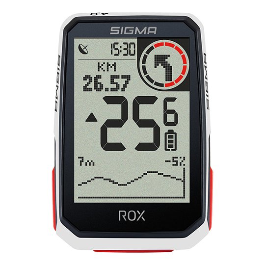 Sigma fietscomputer ROX 4.0 GPS White HR top mount