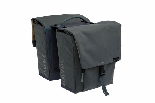 New Looxs fietstas dubbel Tulum grey green MIK 32L