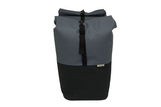 New Looxs fietstas dubbel Nyborg donkergrijs/zwart - Afbeelding 4