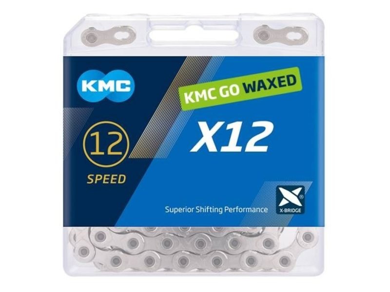 Kmc ketting X12 silver 126s waxed