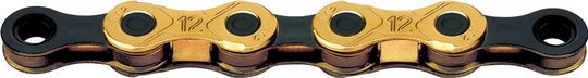 Kmc ketting X12 gold/black 126s waxed