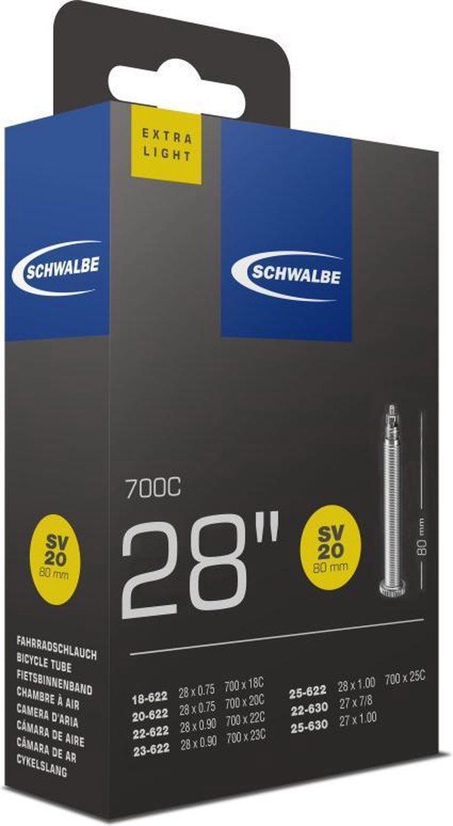 Schwalbe bnb SV20 Extra Light 28 x 0.75 - 1.00 fv - Afbeelding 5