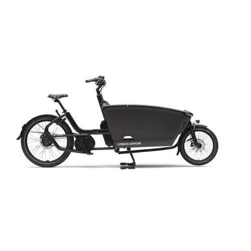Zwarte Urban Arrow FamilyNext van opzij