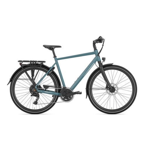 Sportieve Gazelle Chamonix T20 herenfiets met open derailleurversnelling en lichtgewicht frame.